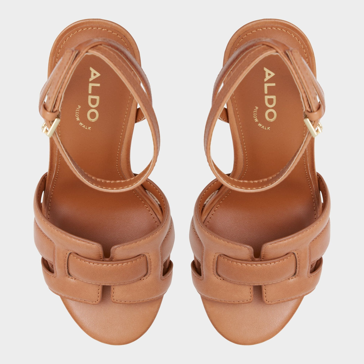 Valaberel Medium Brown Women's Platform sandals - Strappy heeled sandal, Platform | Aldo Recommended