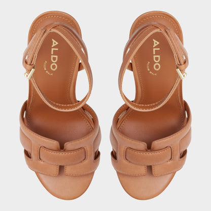 Valaberel Medium Brown Women's Platform sandals - Strappy heeled sandal, Platform | Aldo Recommended