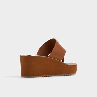 Penelopy Medium Brown Women's Platform sandals - Wedge sandal, Wedge heel | Aldo Signature