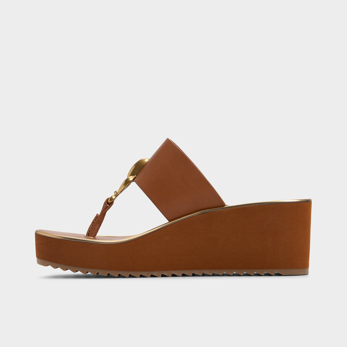 Penelopy Medium Brown Women's Platform sandals - Wedge sandal, Wedge heel | Aldo Signature