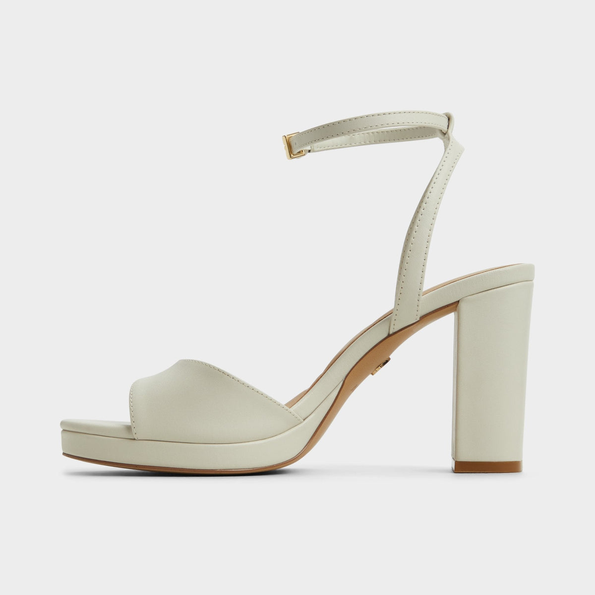 Gracious White/Bone Women's Block heels - Strappy heeled sandal, Block heel | Aldo New