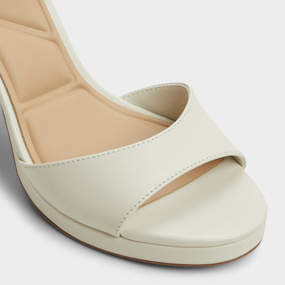 Gracious White/Bone Women's Block heels - Strappy heeled sandal, Block heel | Aldo New
