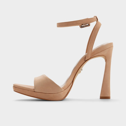 Ivette in Medium Beige - Strappy heeled sandal, Platform | Aldo Popular