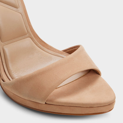 Ivette in Medium Beige - Strappy heeled sandal, Platform | Aldo Popular