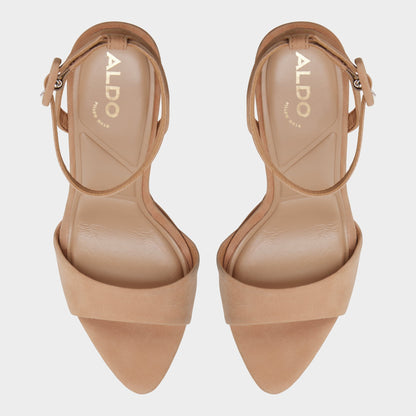Ivette in Medium Beige - Strappy heeled sandal, Platform | Aldo Popular