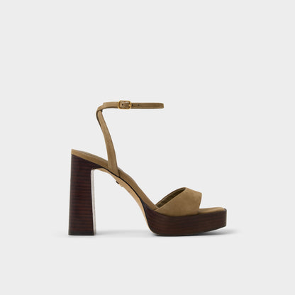 Lothon in Other Green - Strappy heeled sandal, Platform | Aldo Recommended