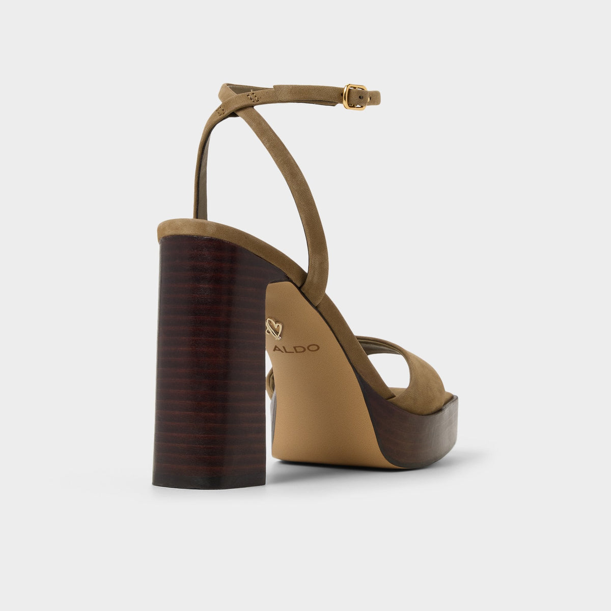 Lothon in Other Green - Strappy heeled sandal, Platform | Aldo Recommended