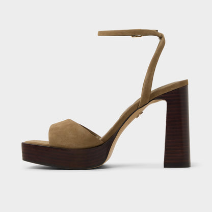 Lothon in Other Green - Strappy heeled sandal, Platform | Aldo Recommended