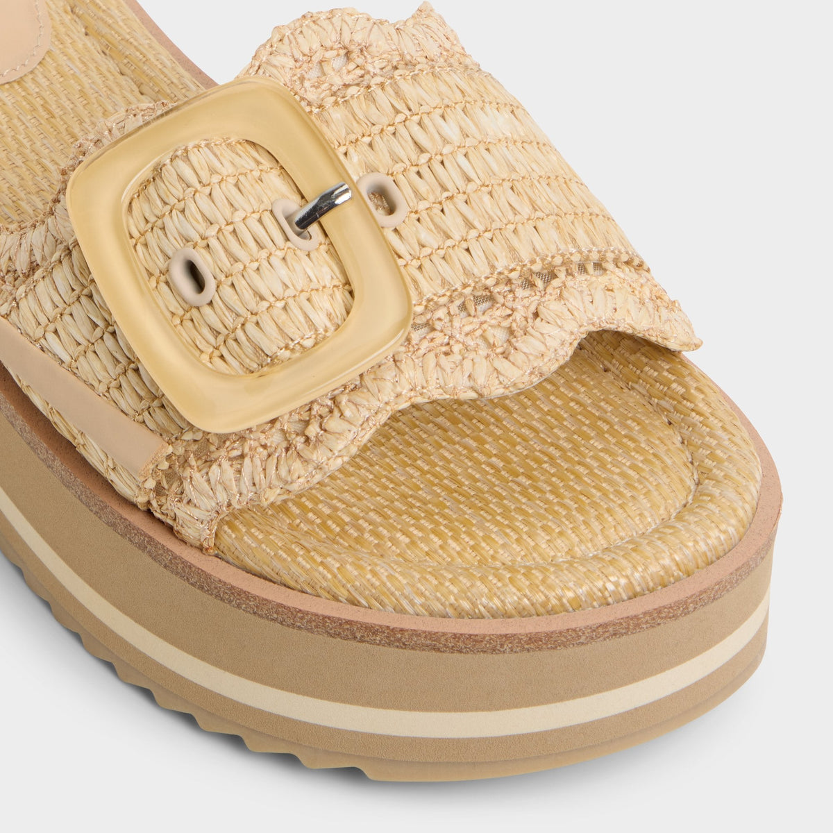 Wavynelly Light Beige Women's Flats - Slide sandal, Platform | Aldo Exclusive