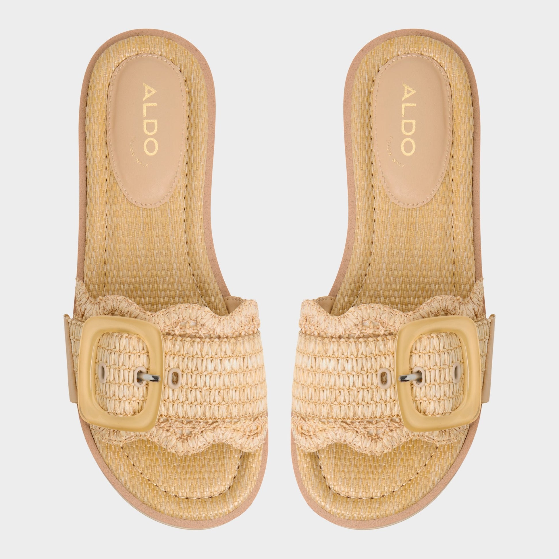Wavynelly Light Beige Women's Flats - Slide sandal, Platform | Aldo Exclusive