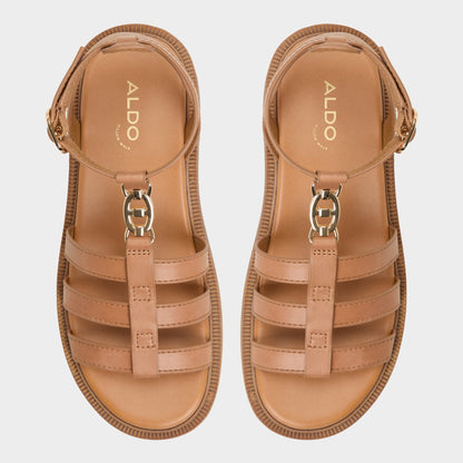 Lamington Medium Brown Women's Strappy sandals - Gladiator sandal, Lug sole | Aldo Essential