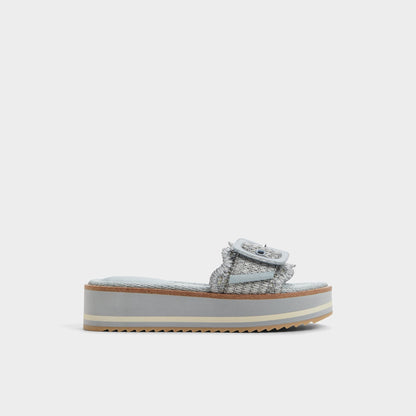 Wavynelly Other Blue Women's Flats - Slide sandal, Platform | Aldo Premium
