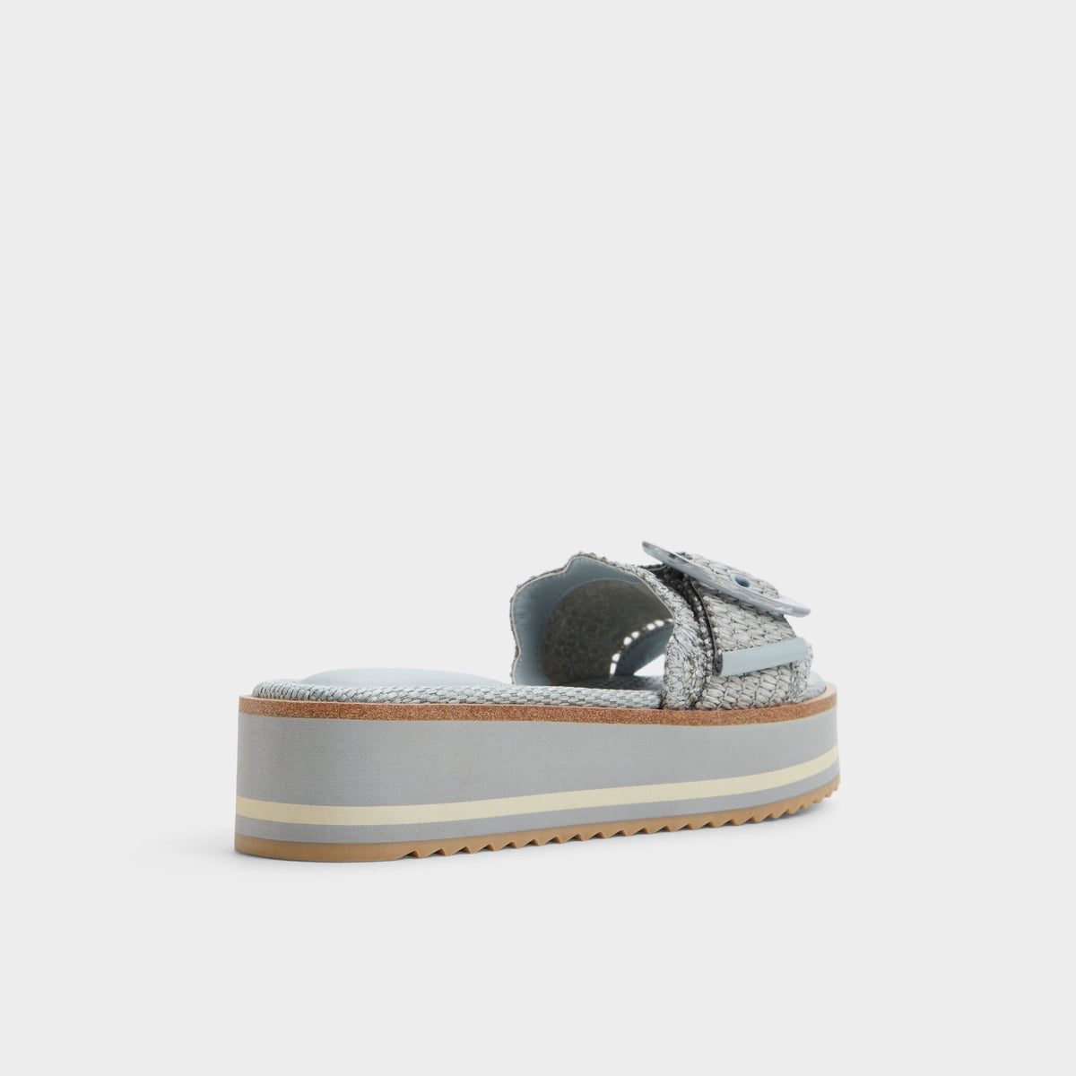 Wavynelly Other Blue Women's Flats - Slide sandal, Platform | Aldo Premium