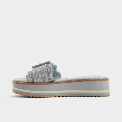 Wavynelly Other Blue Women's Flats - Slide sandal, Platform | Aldo Premium