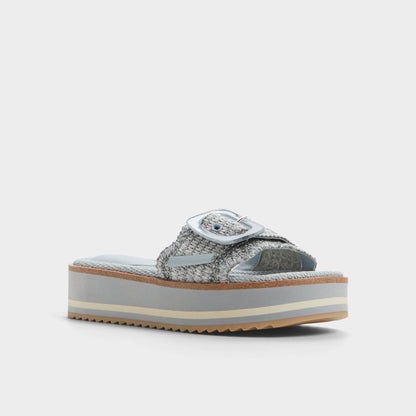 Wavynelly Other Blue Women's Flats - Slide sandal, Platform | Aldo Premium