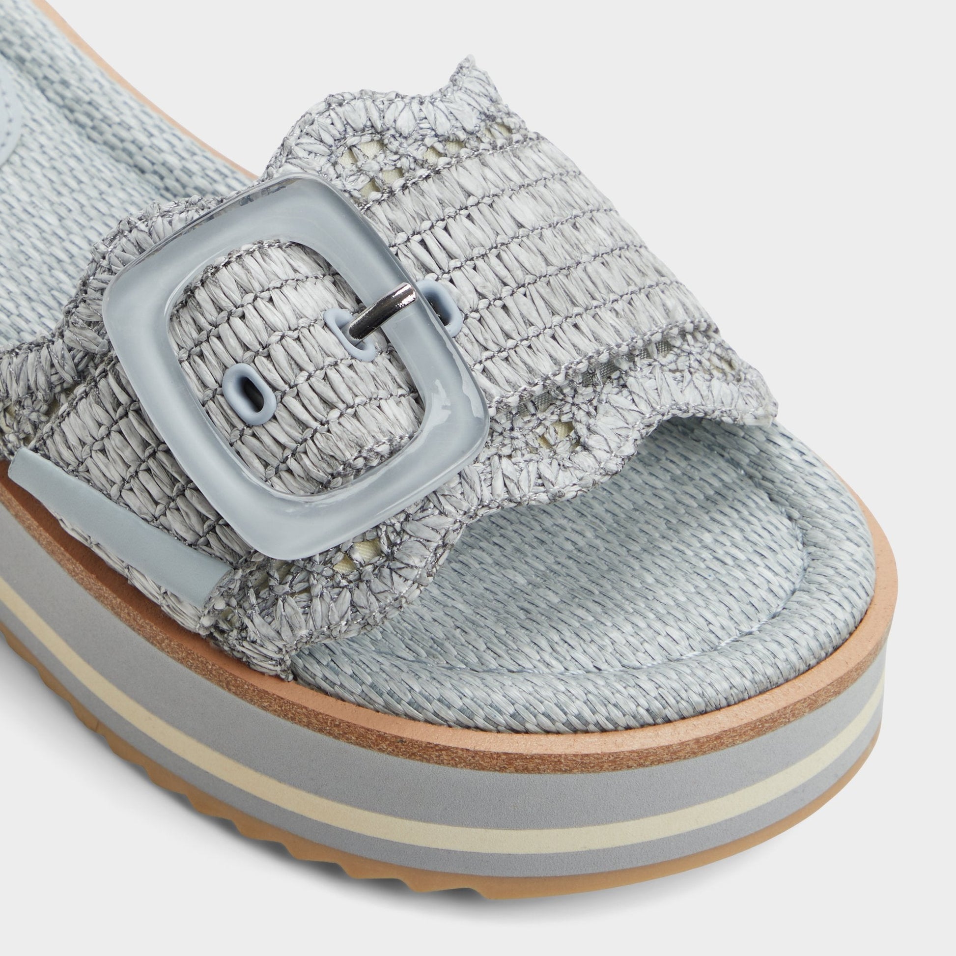 Wavynelly Other Blue Women's Flats - Slide sandal, Platform | Aldo Premium
