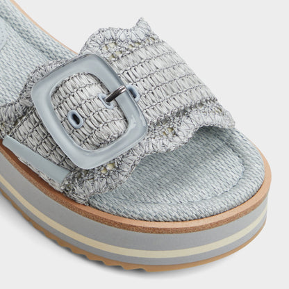 Wavynelly Other Blue Women's Flats - Slide sandal, Platform | Aldo Premium