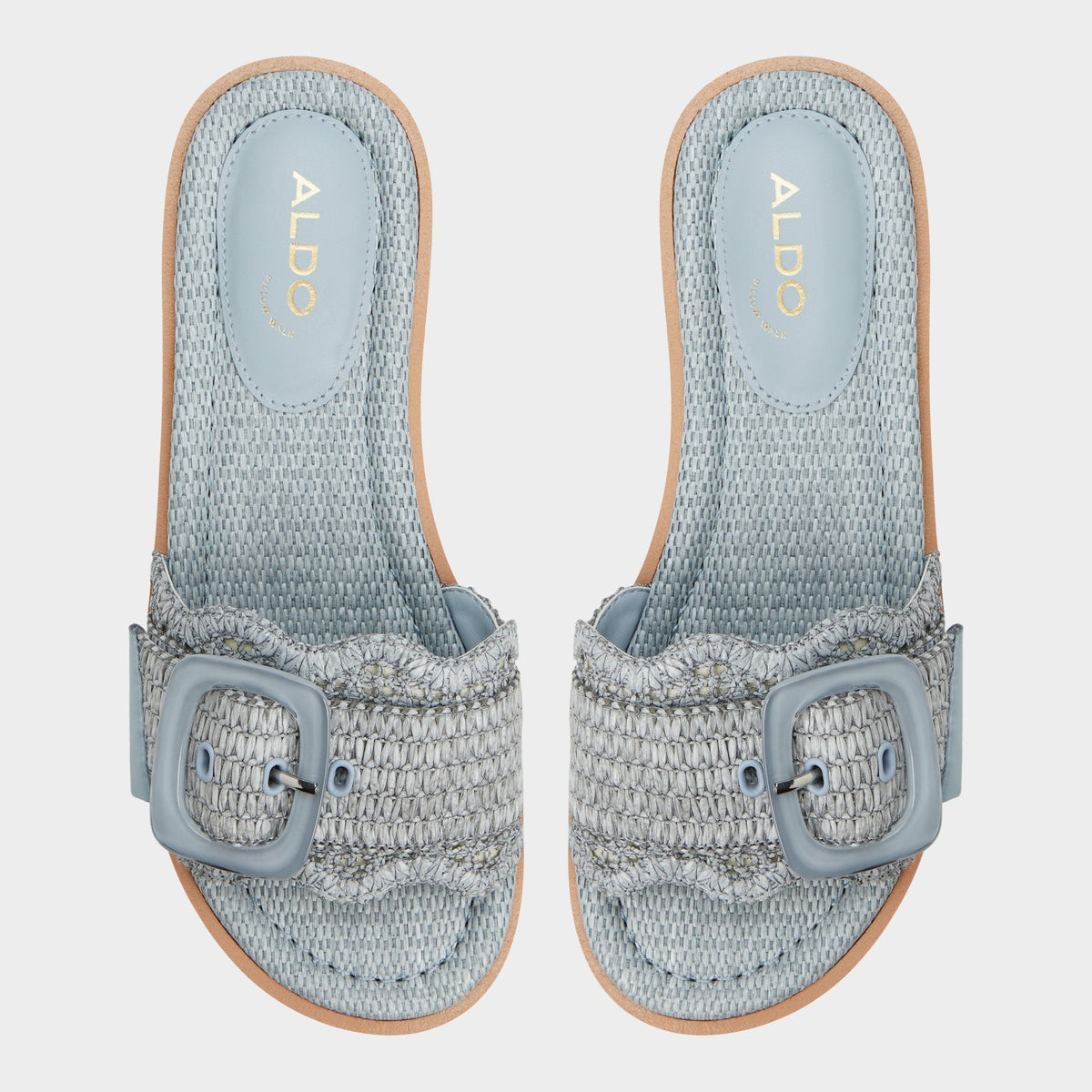 Wavynelly Other Blue Women's Flats - Slide sandal, Platform | Aldo Premium