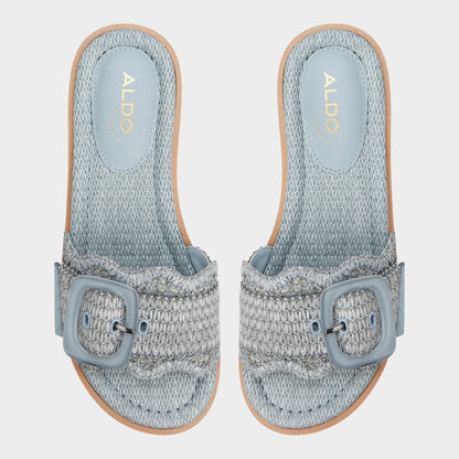 Wavynelly Other Blue Women's Flats - Slide sandal, Platform | Aldo Premium