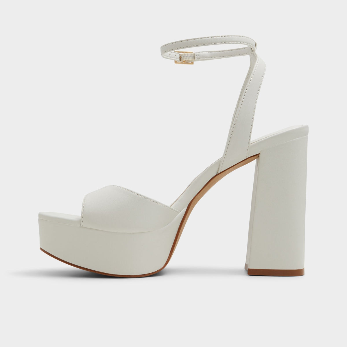 Valoria White Women's Platform sandals - Strappy heeled sandal | Aldo New