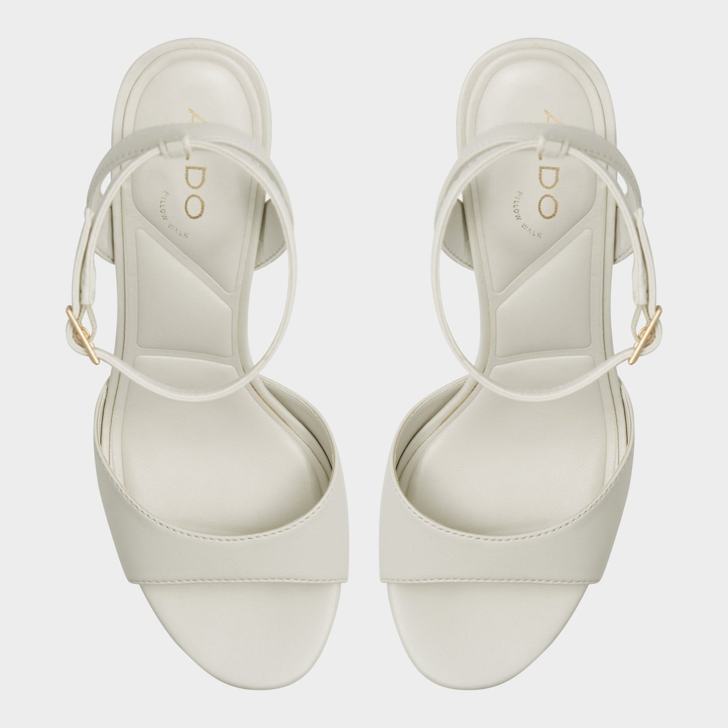 Valoria White Women's Platform sandals - Strappy heeled sandal | Aldo New