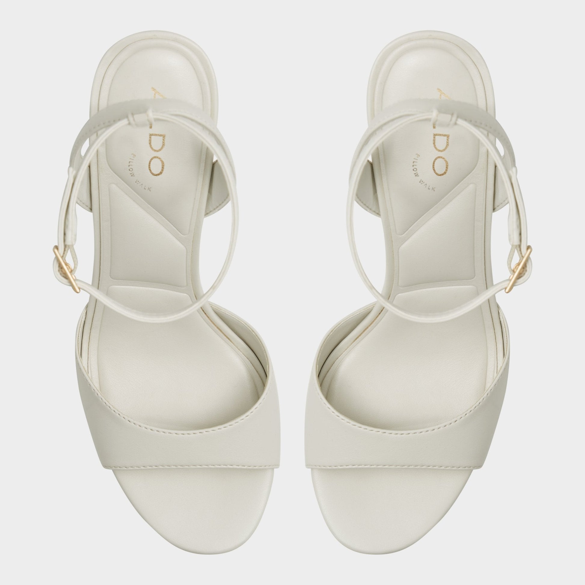 Valoria White Women's Platform sandals - Strappy heeled sandal | Aldo New