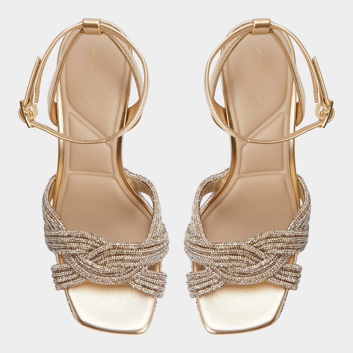Shimma Gold Women's Iridescent metallics - Strappy heeled sandal, Platform | Aldo Featured
