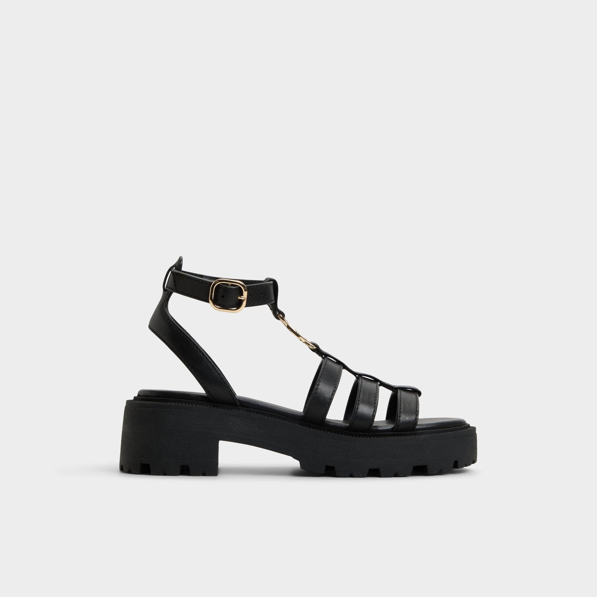 Lamington Black Women's Strappy sandals - Gladiator sandal, Lug sole | Aldo Popular