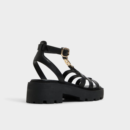Lamington Black Women's Strappy sandals - Gladiator sandal, Lug sole | Aldo Popular