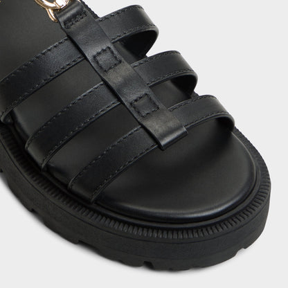 Lamington Black Women's Strappy sandals - Gladiator sandal, Lug sole | Aldo Popular