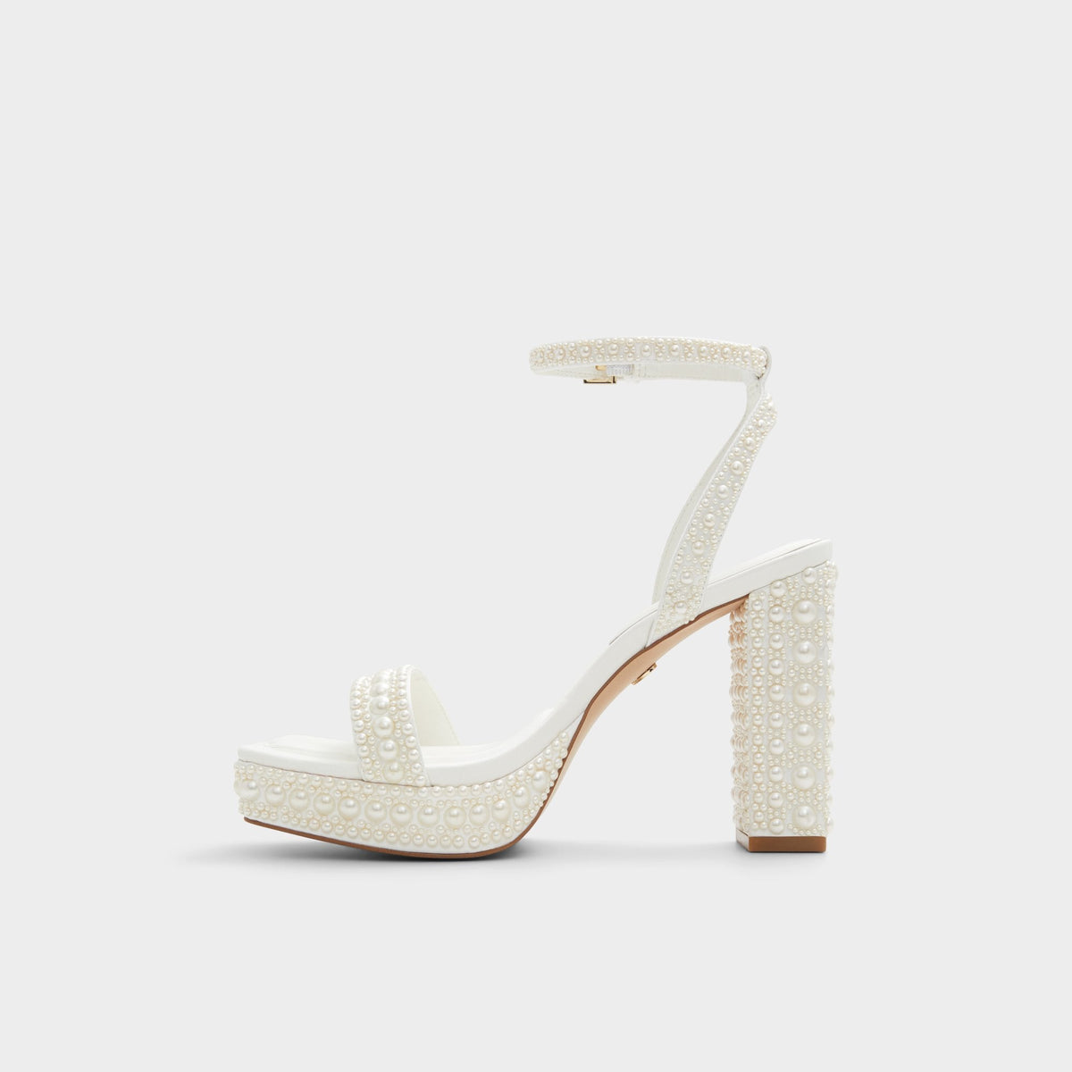 Lulu White Women's Strappy sandals - Strappy heeled sandal, Block heel | Aldo Trending