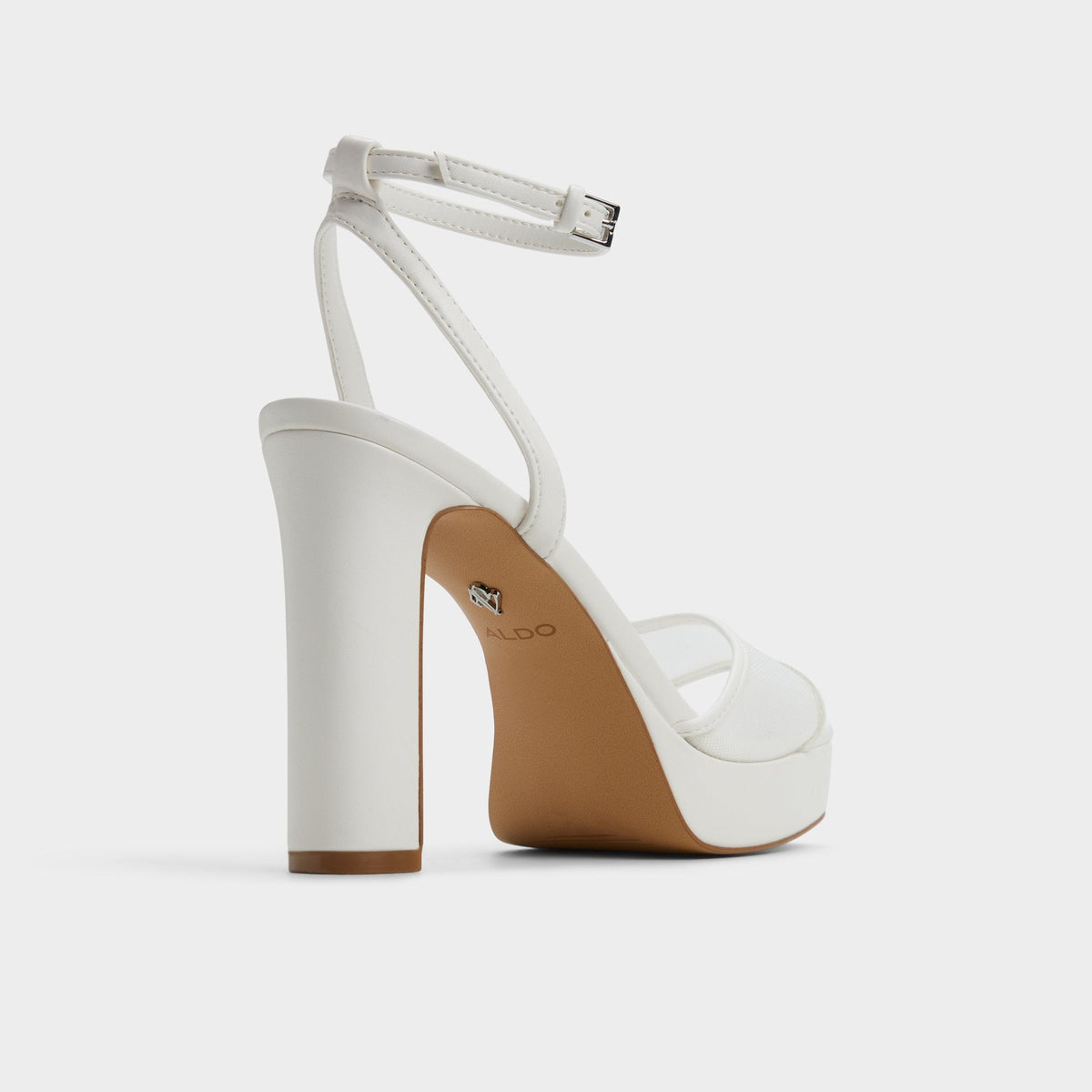 Chicglimmer Other White Women's Platform sandals - Strappy heeled sandal, Block heel | Aldo Signature