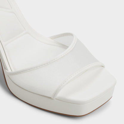 Chicglimmer Other White Women's Platform sandals - Strappy heeled sandal, Block heel | Aldo Signature