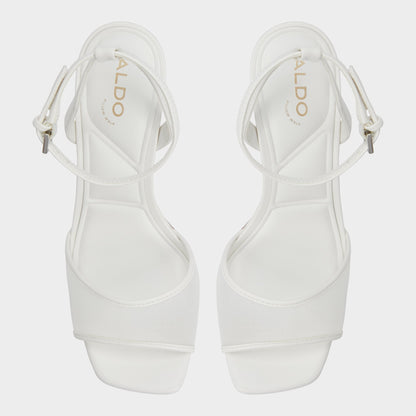 Chicglimmer Other White Women's Platform sandals - Strappy heeled sandal, Block heel | Aldo Signature