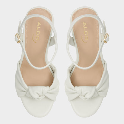 Ulialdan White/Bone Women's Platform sandals - Strappy heeled sandal, Platform | Aldo Premium