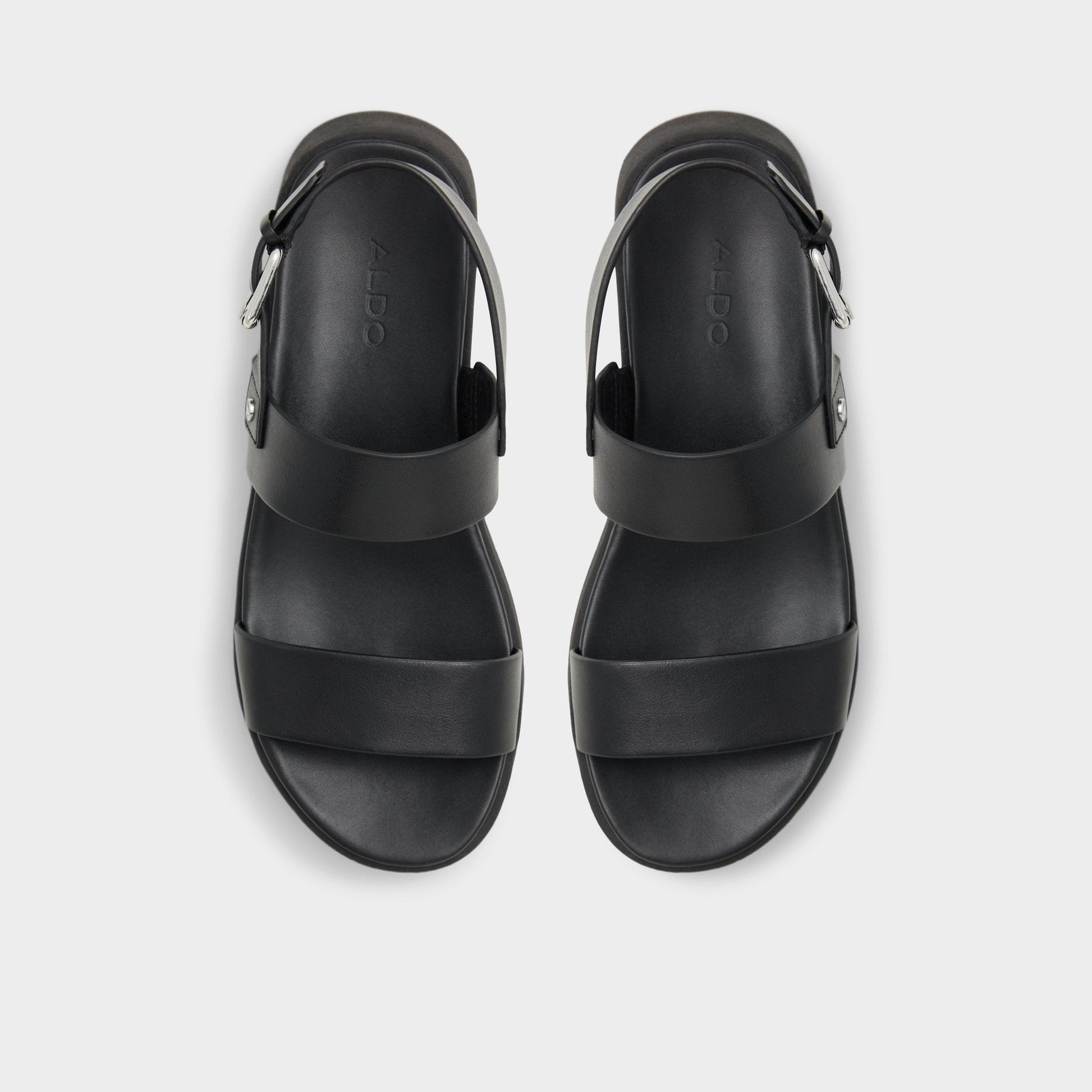 Silyia Black Women's Sandals - Flat sandal | Aldo New