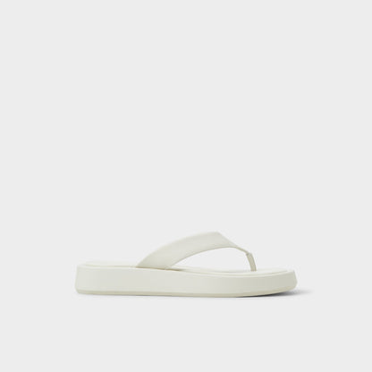 Grettle White/Bone Women's Flats - Flip flop, Flatform | Aldo Featured