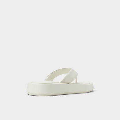 Grettle White/Bone Women's Flats - Flip flop, Flatform | Aldo Featured