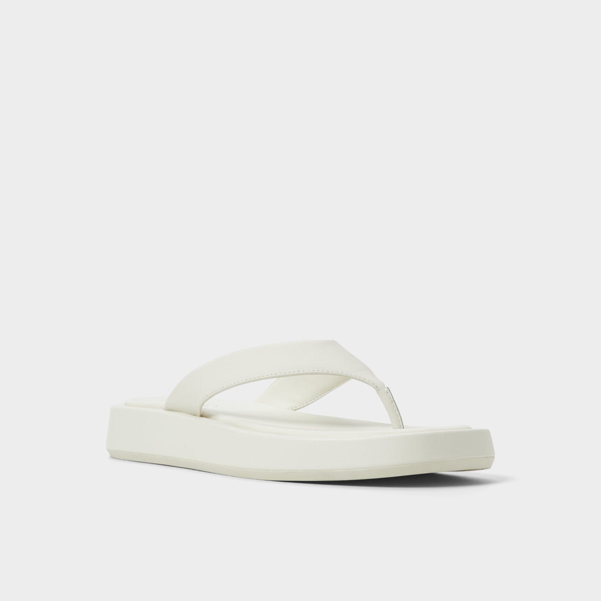Grettle White/Bone Women's Flats - Flip flop, Flatform | Aldo Featured