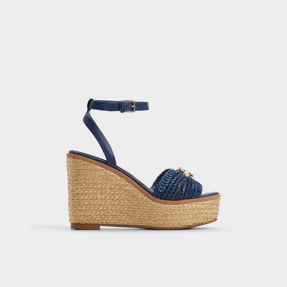 Ybylin Navy Women's Platform sandals - Wedge sandal | Aldo Popular