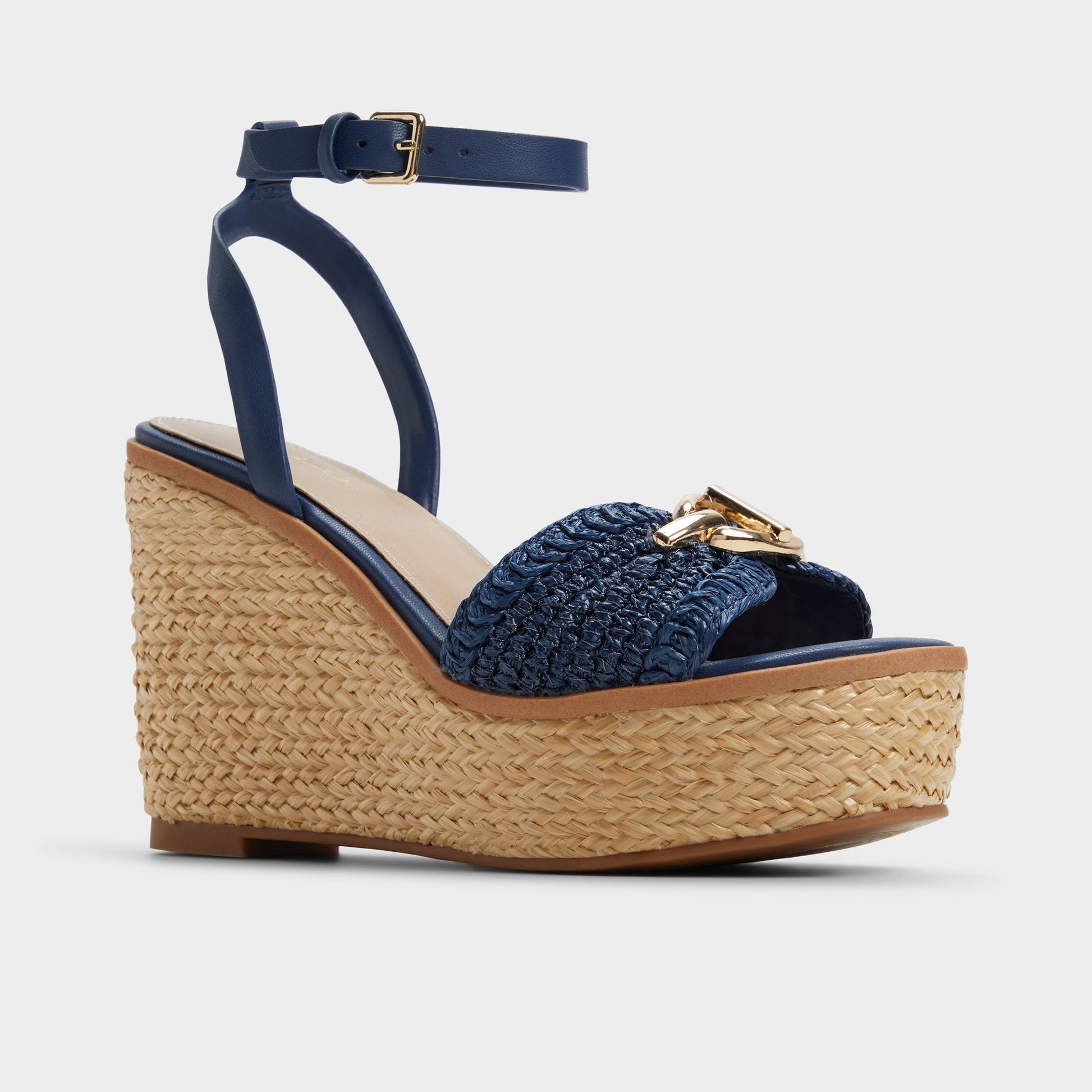 Ybylin Navy Women's Platform sandals - Wedge sandal | Aldo Popular