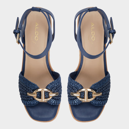 Ybylin Navy Women's Platform sandals - Wedge sandal | Aldo Popular