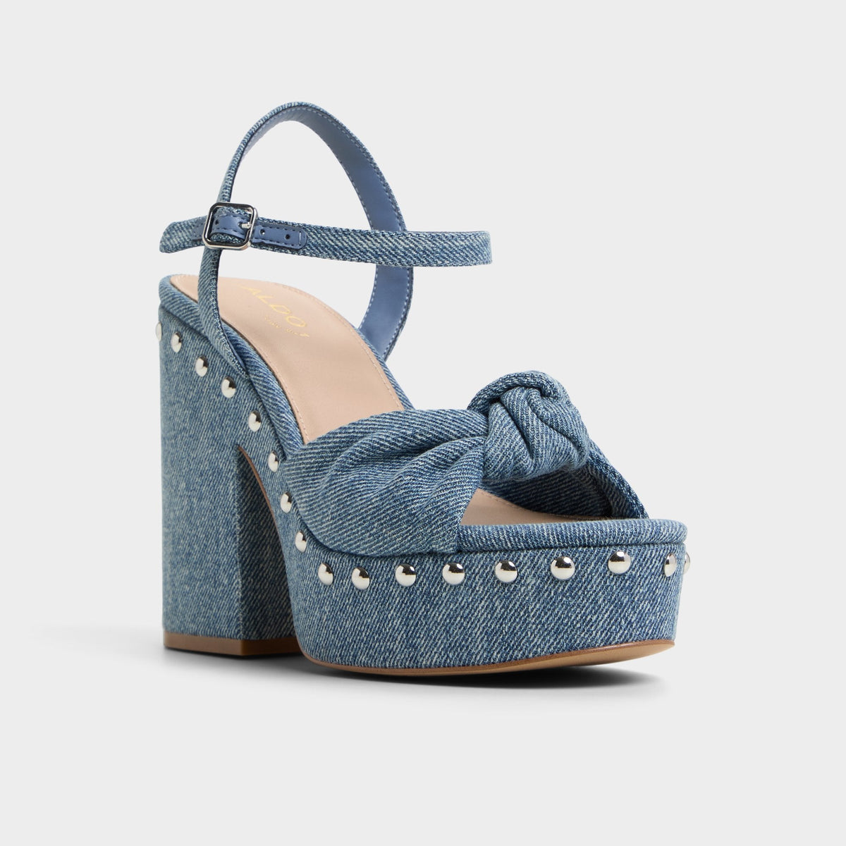 Ulialdan Blue Combo Women's Platform sandals - Strappy heeled sandal | Aldo Trending