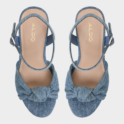 Ulialdan Blue Combo Women's Platform sandals - Strappy heeled sandal | Aldo Trending