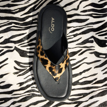 Grettle Brown Multi Women's Flats - Flip flop, Platform | Aldo Recommended