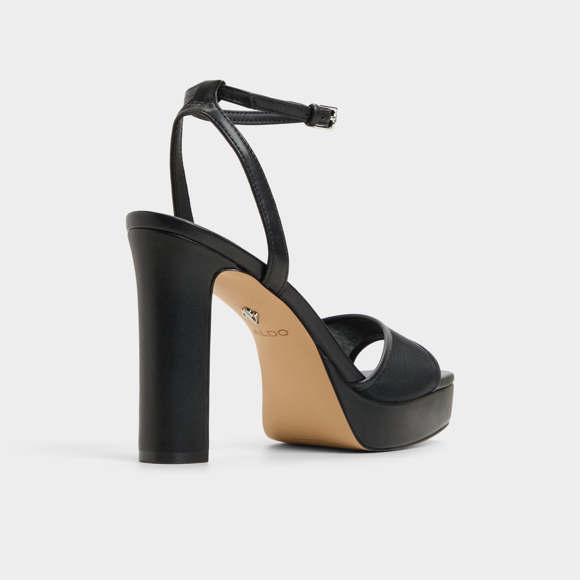 Chicglimmer Black Women's Platform sandals - Strappy heeled sandal, Block heel | Aldo Exclusive