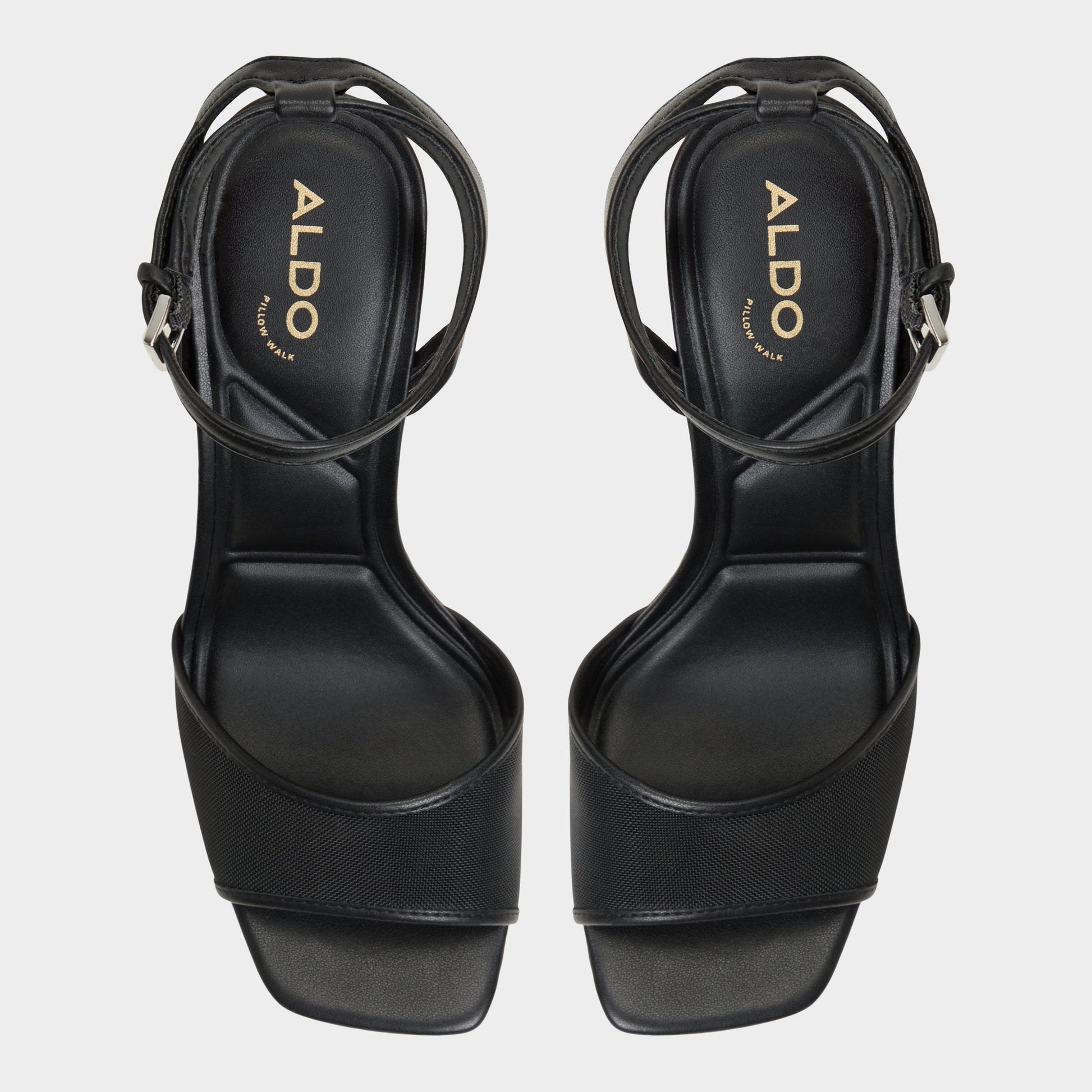 Chicglimmer Black Women's Platform sandals - Strappy heeled sandal, Block heel | Aldo Exclusive