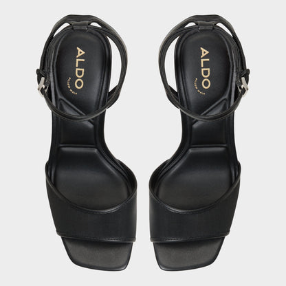 Chicglimmer Black Women's Platform sandals - Strappy heeled sandal, Block heel | Aldo Exclusive