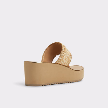 Penelopy Natural Women's Wedges - Wedge sandal, Wedge heel | Aldo New