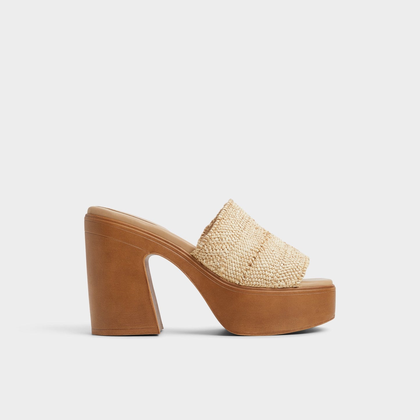 Maysee Natural Women's Platform sandals - Heeled mule, Platform | Aldo Exclusive